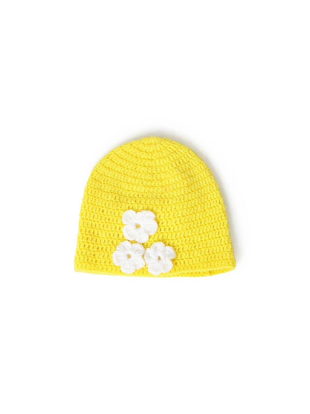 funkrafts girls self design wool beanie