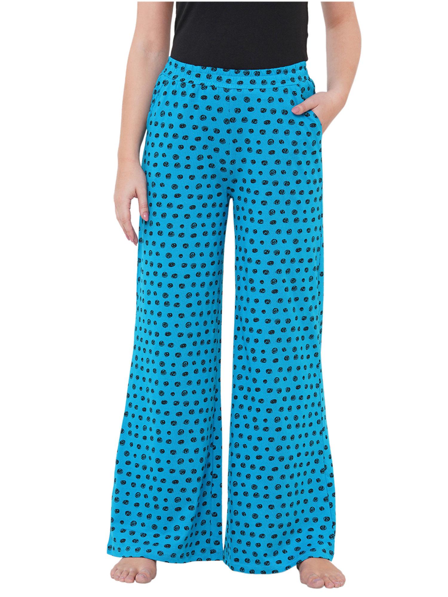 funky polka dot pyjamas - blue