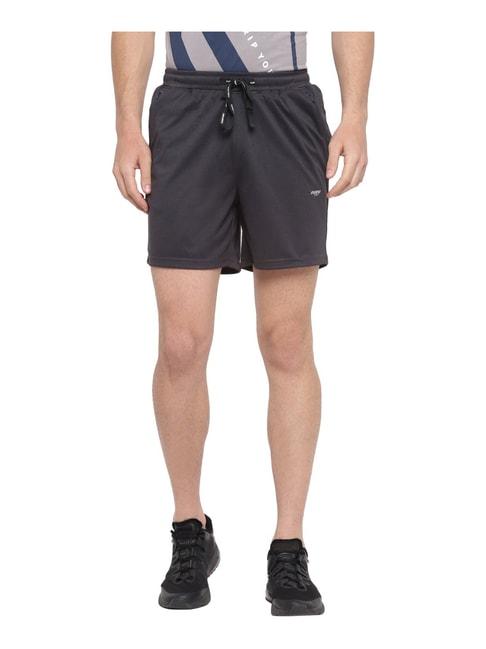 furo by red chief dark grey comfort fit sports shorts
