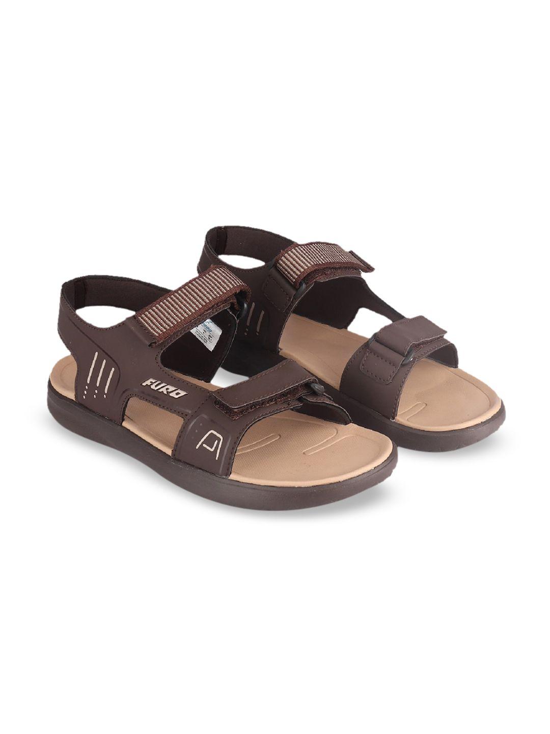 furo by red chief men brown & taupe solid dry-tech sports sandals