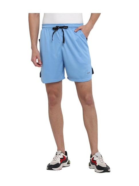 furo by red chief light blue regular fit shorts