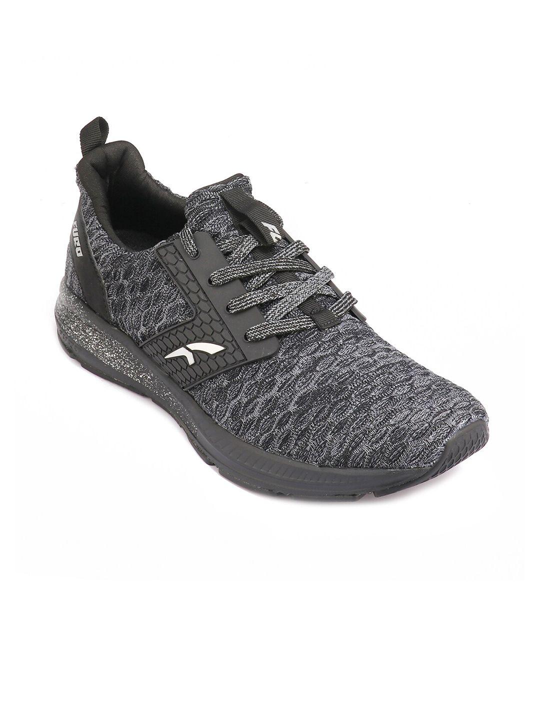 furo by red chief men black & grey running shoes