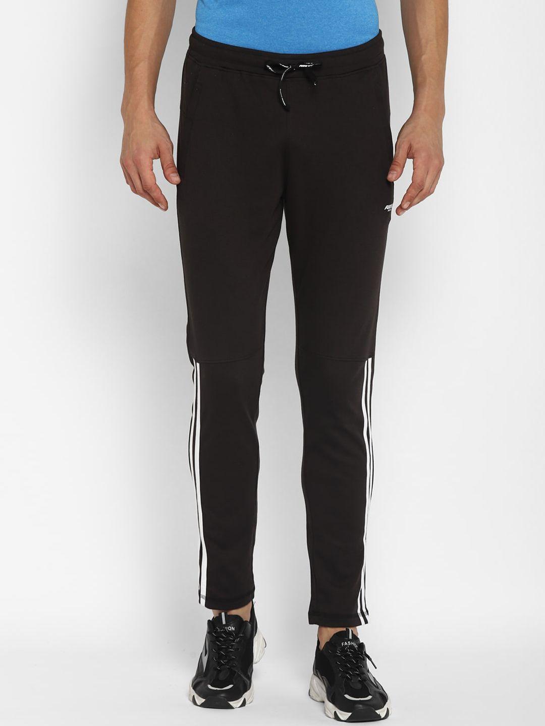 furo by red chief men black solid track pants