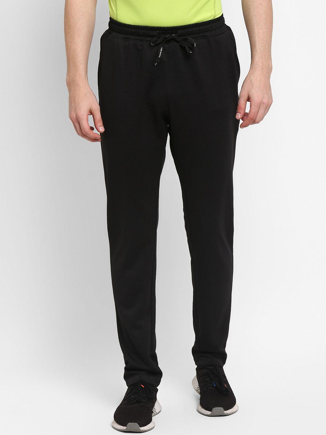 furo by red chief men black solid track pants