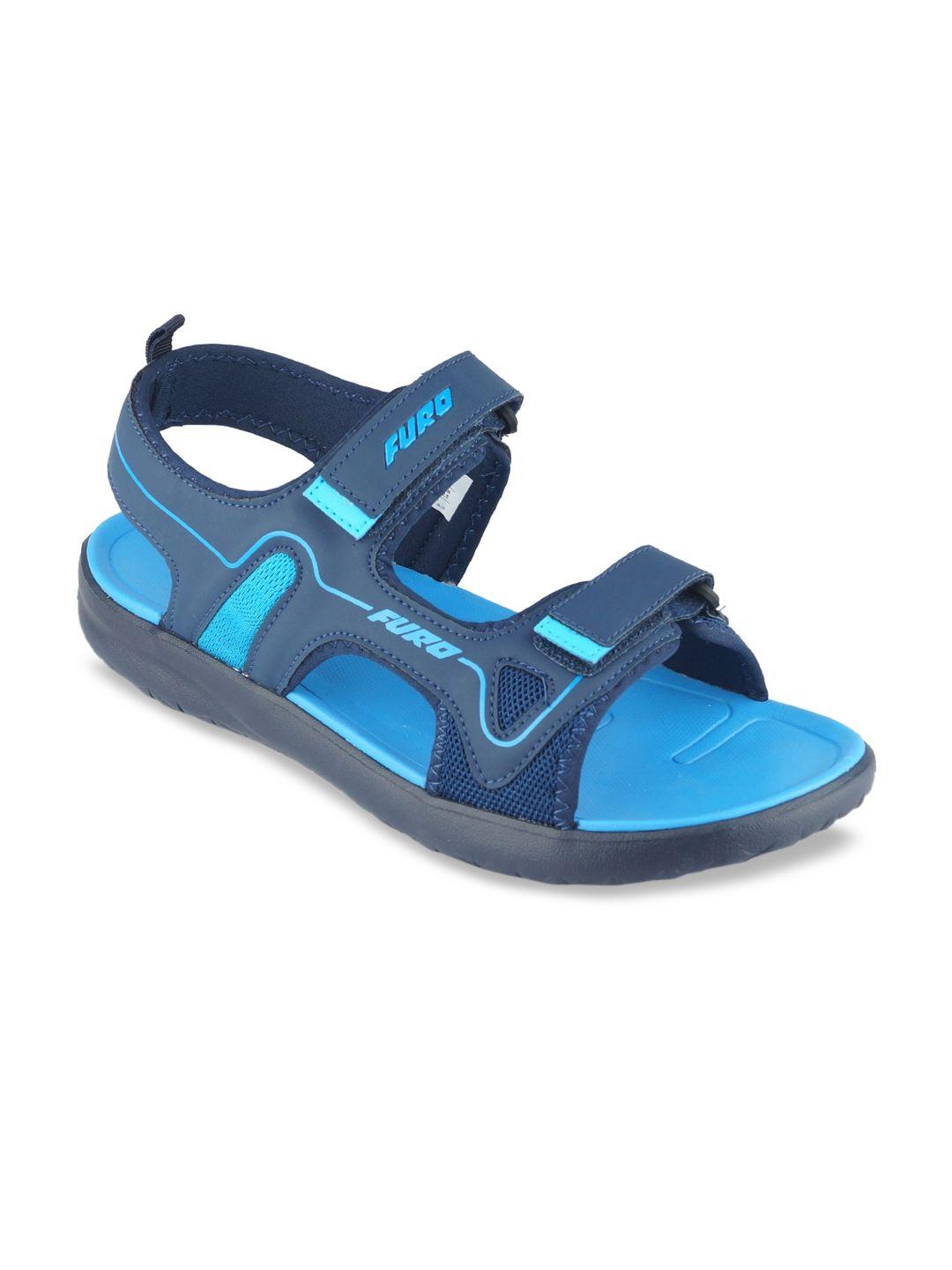 furo by red chief men blue solid sports sandals