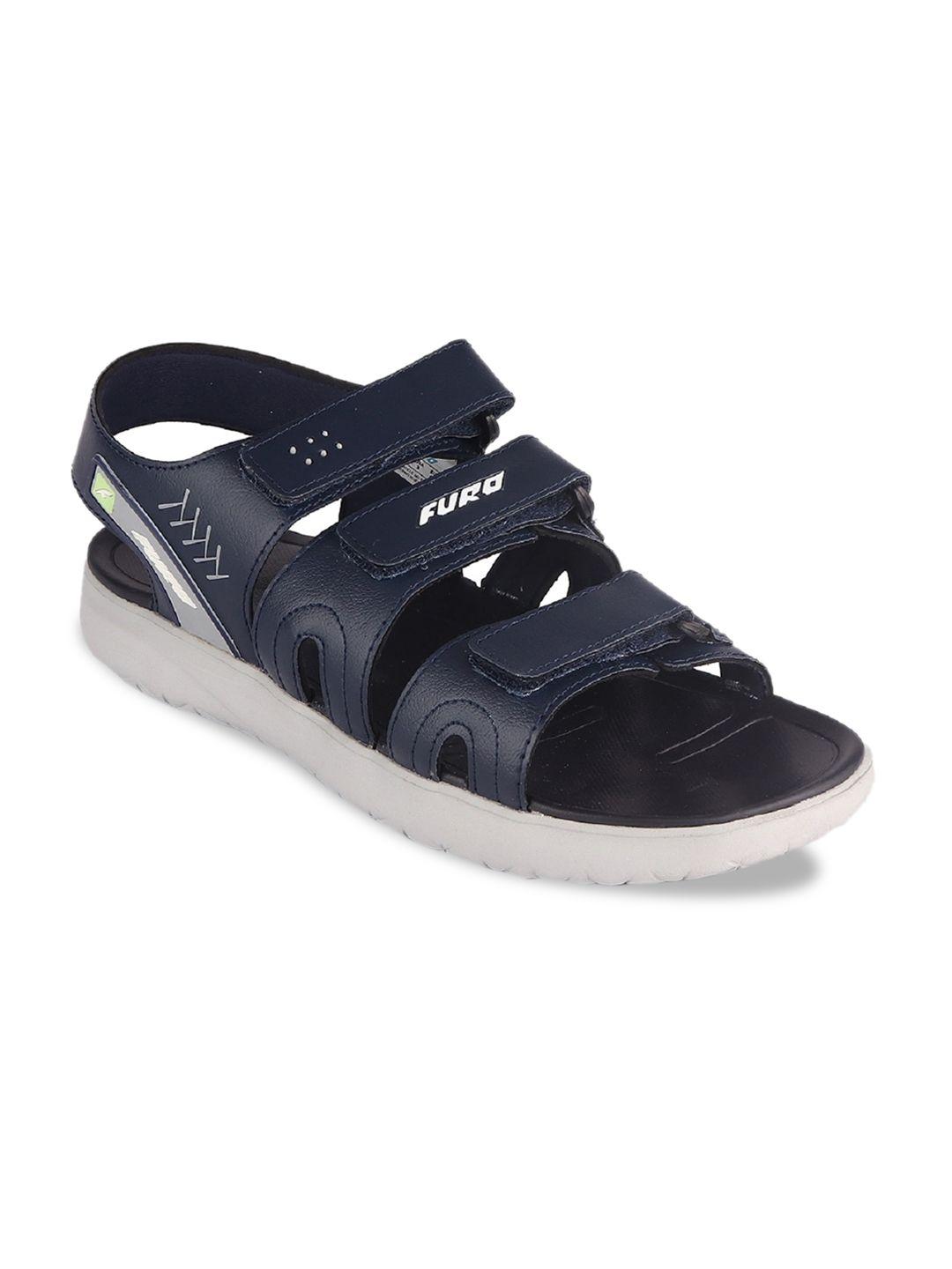 furo by red chief men blue solid sports sandals