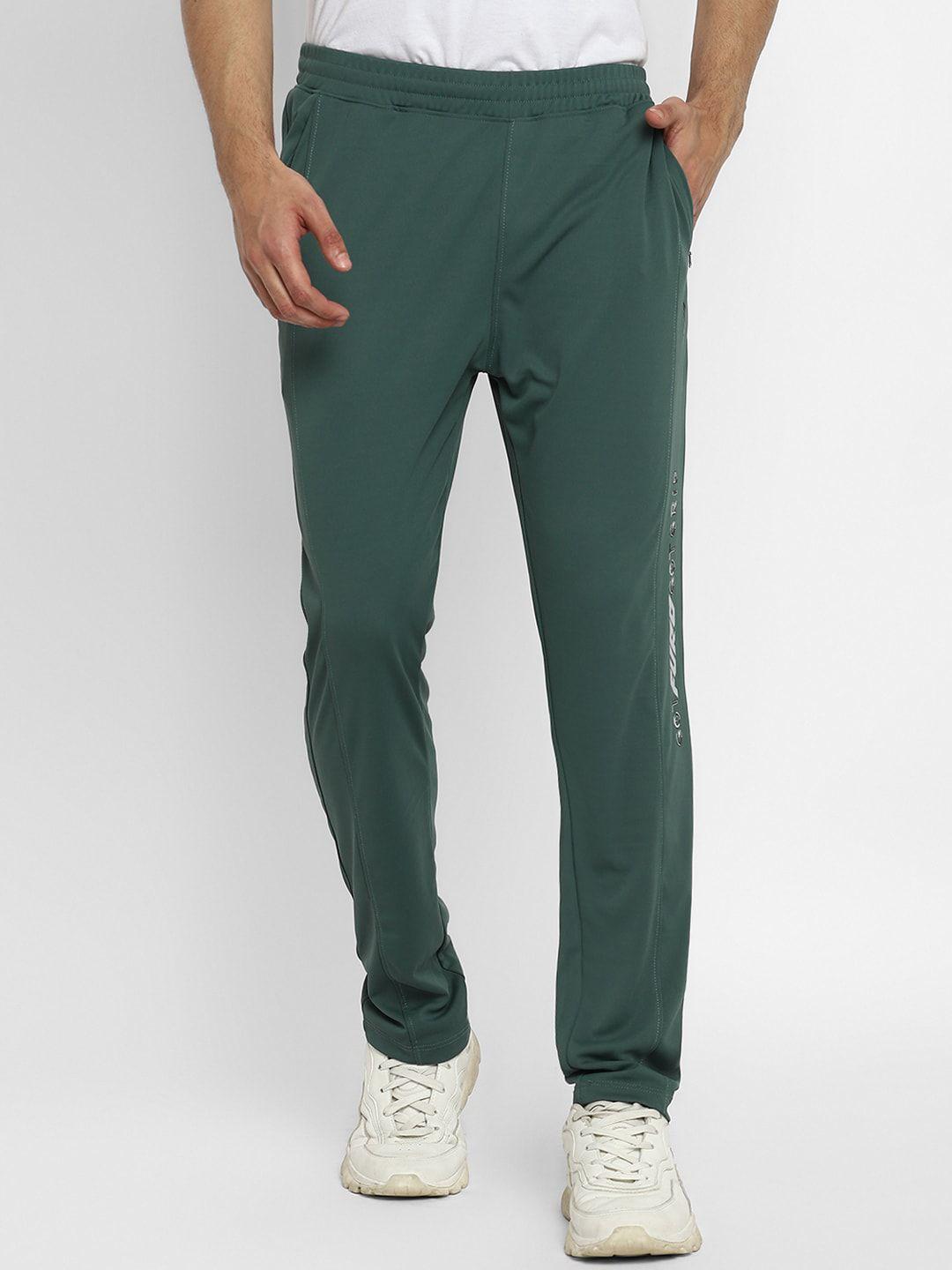 furo by red chief men green solid track pants