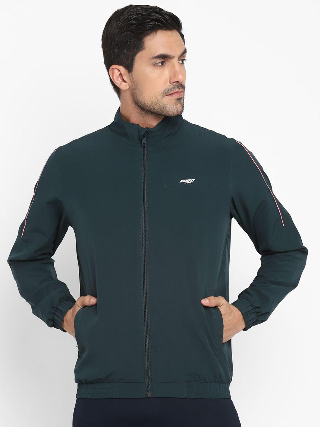 furo by red chief men green windcheater and water resistant sporty jacket