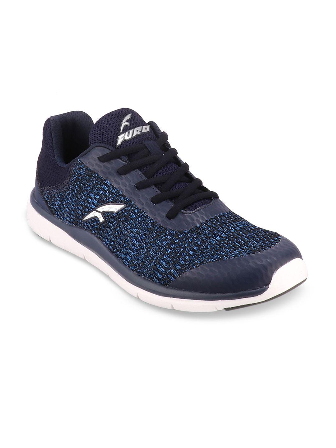 furo by red chief men navy blue mesh running shoes