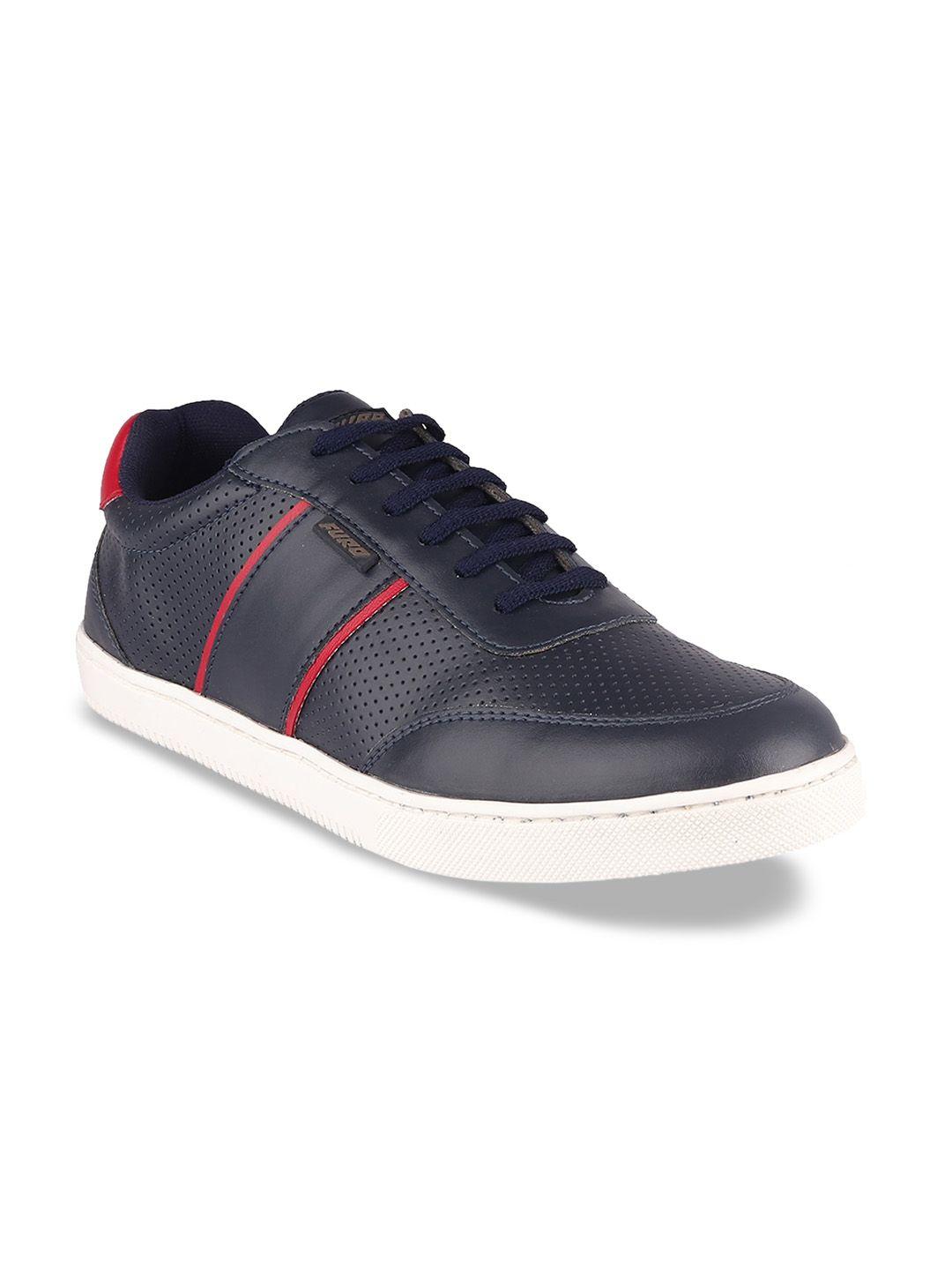 furo by red chief men navy blue textured sneakers