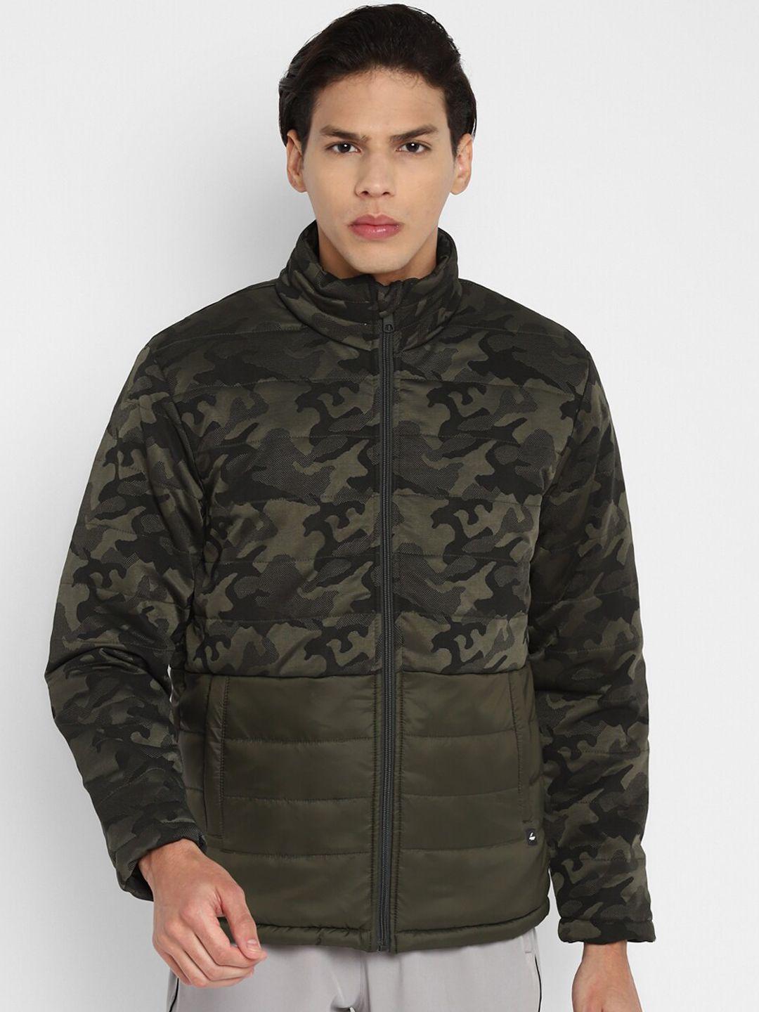 furo by red chief men olive green black camouflage lightweight padded jacket