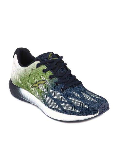 furo by red chief navy & green running shoes