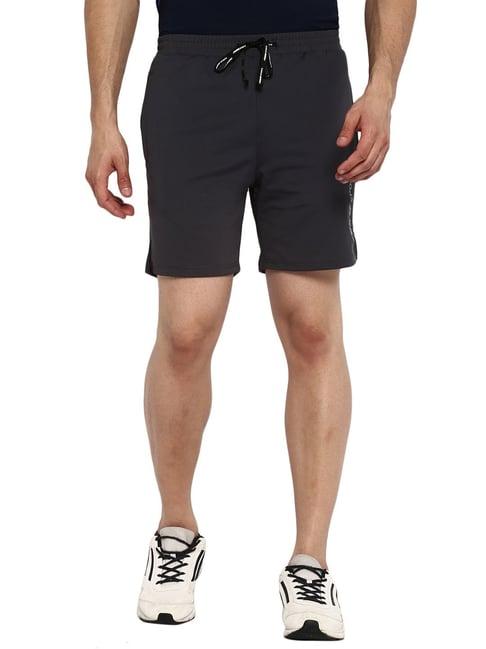 furo by red chief regular fit dark grey shorts for men (f170025 0586)