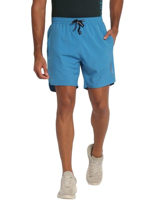 furo by red chief regular fit turquoise shorts for men (of170008 g00365)