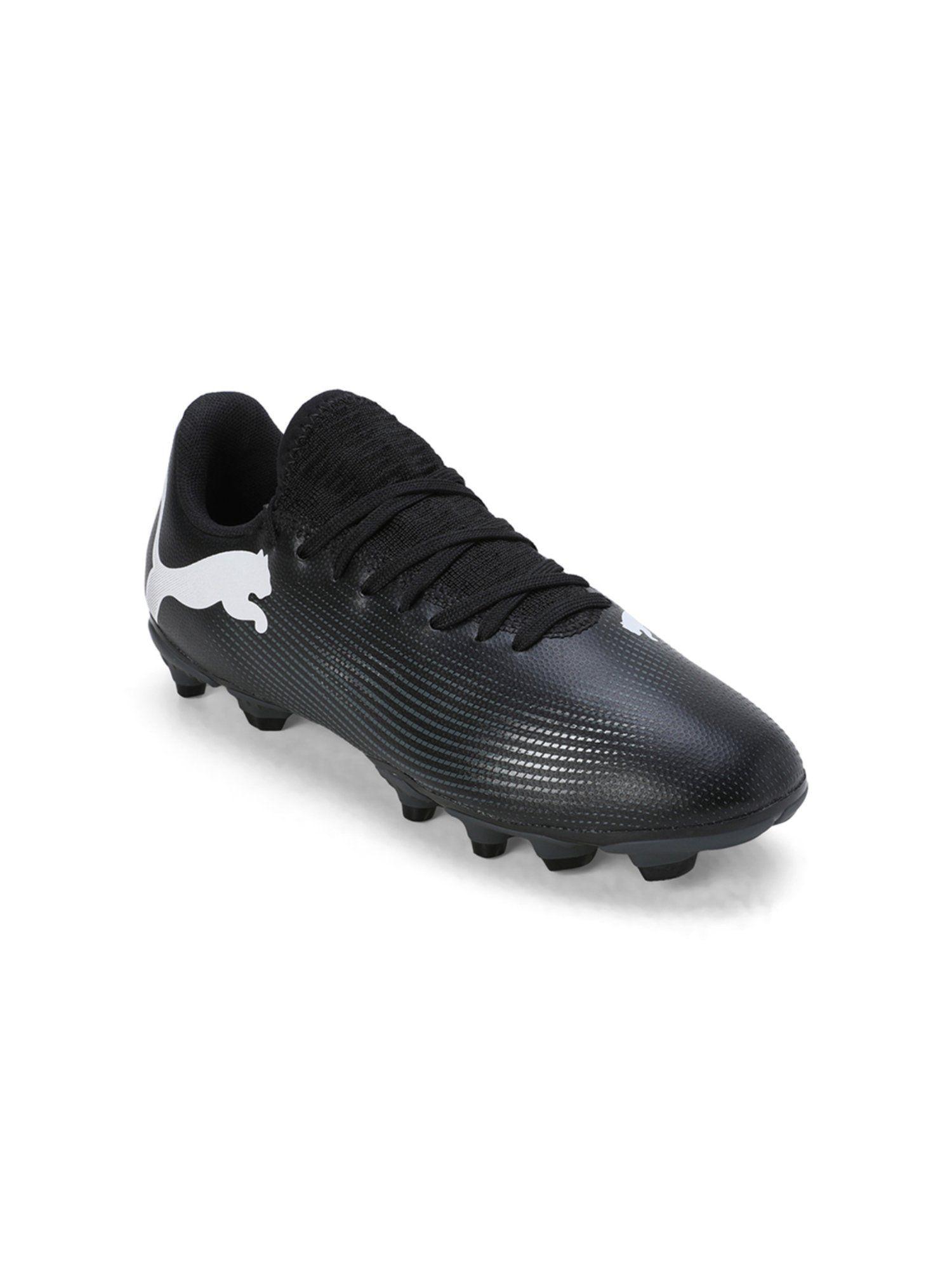 future 7 play fg ag jr black football shoes