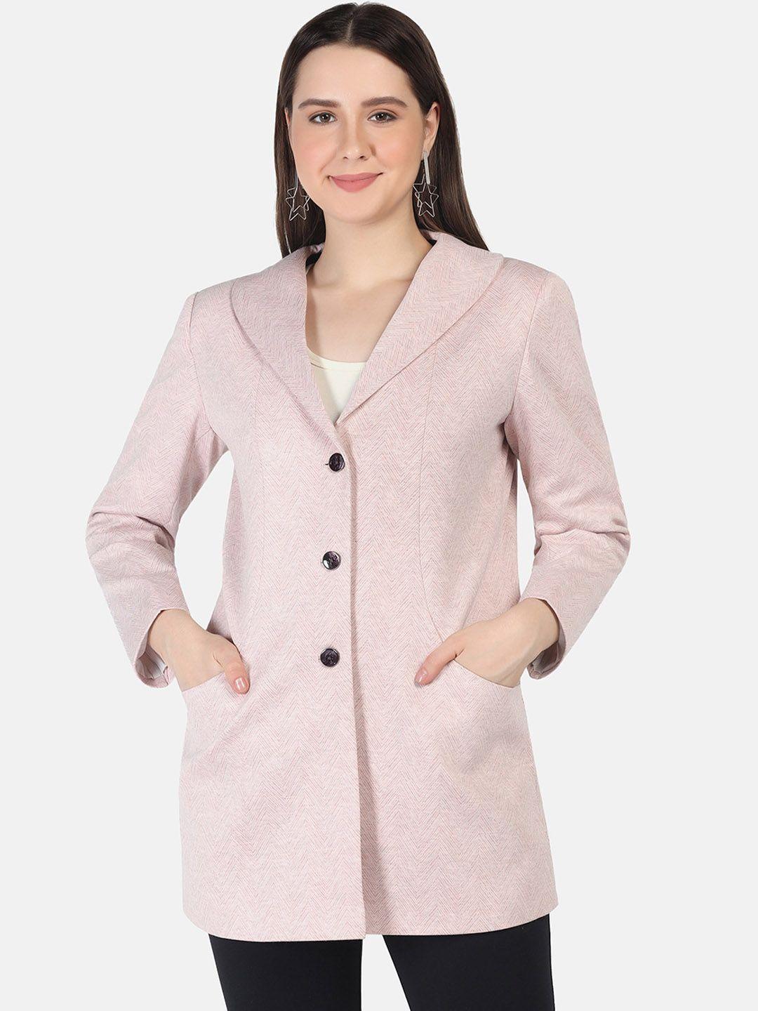 futuro notched collar open front blazer