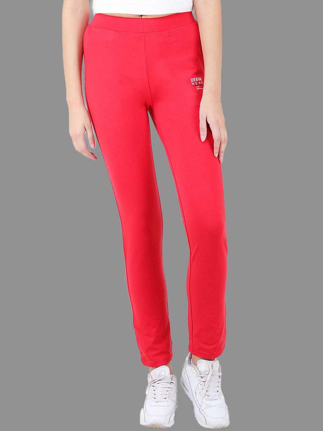 futuro women red comfort trousers