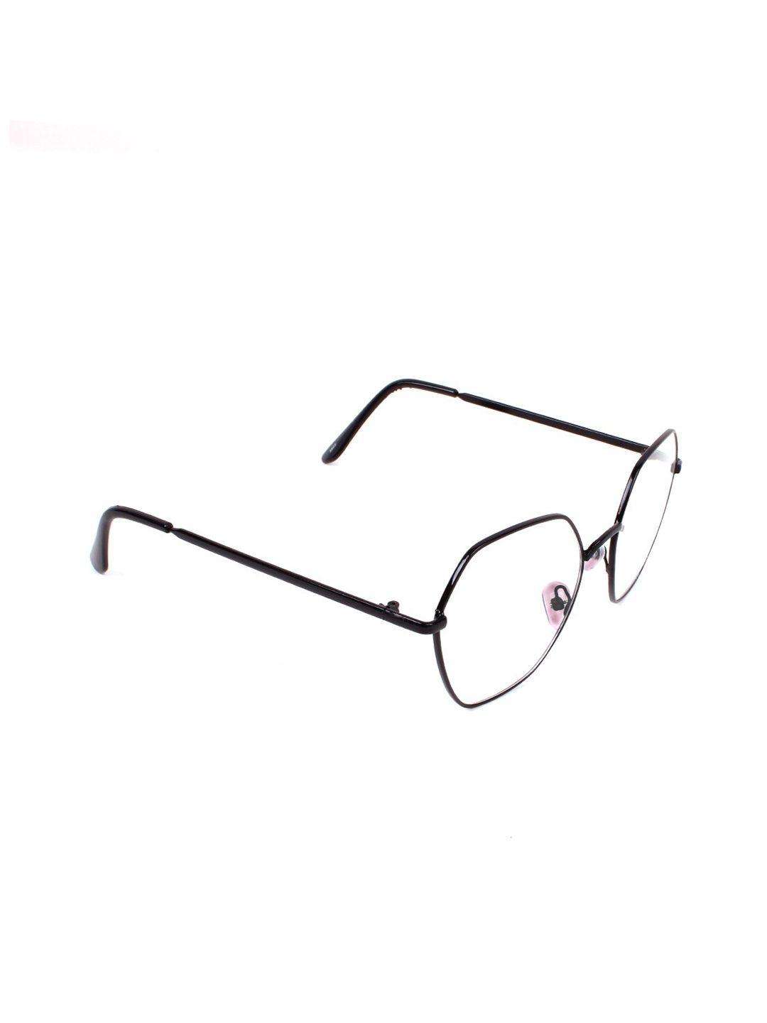 fuzoku unisex clear lens & black square sunglasses fzkss2020sg0272