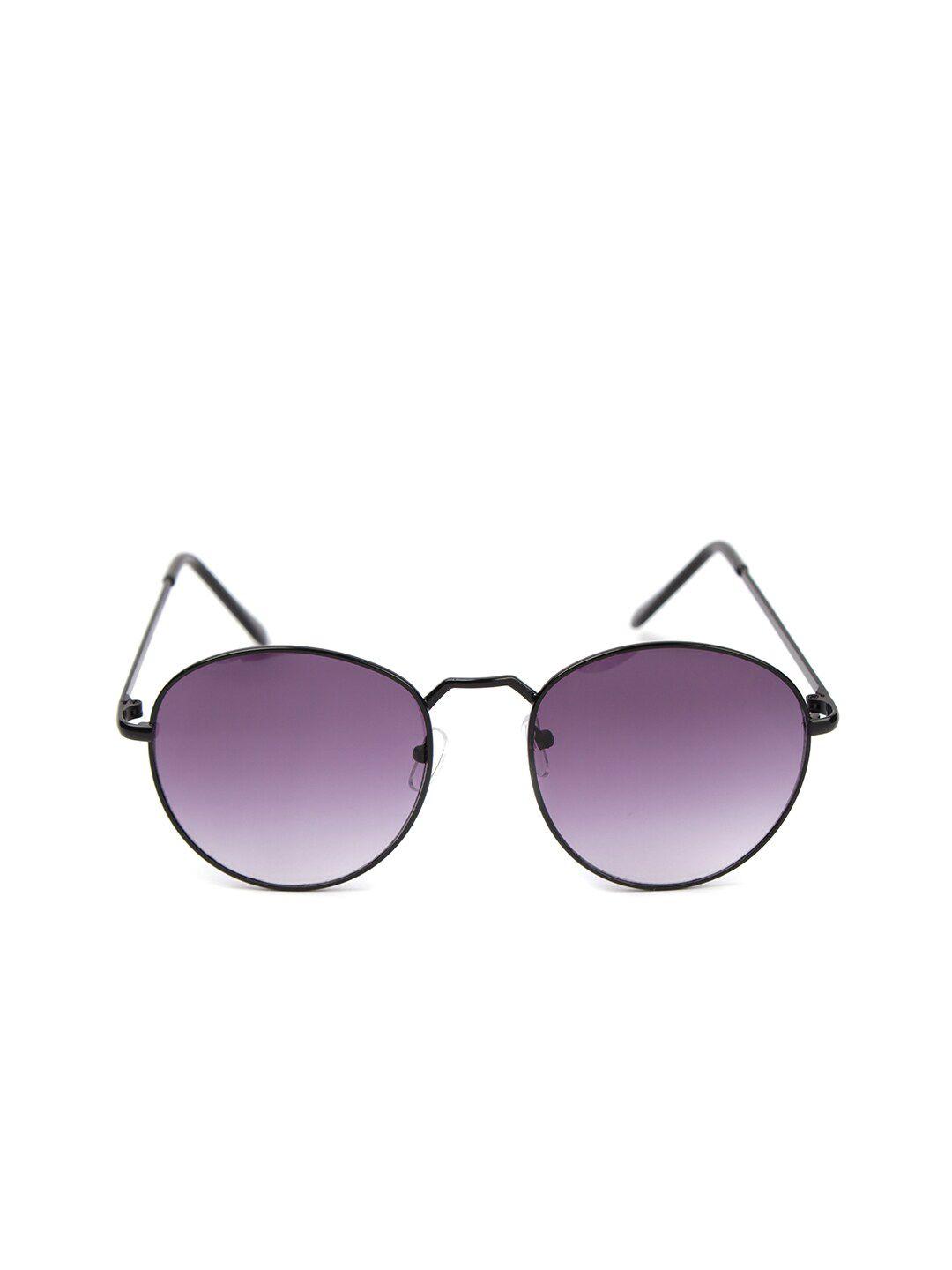 fuzoku unisex purple lens & black round sunglasses fzkss2020sg0291