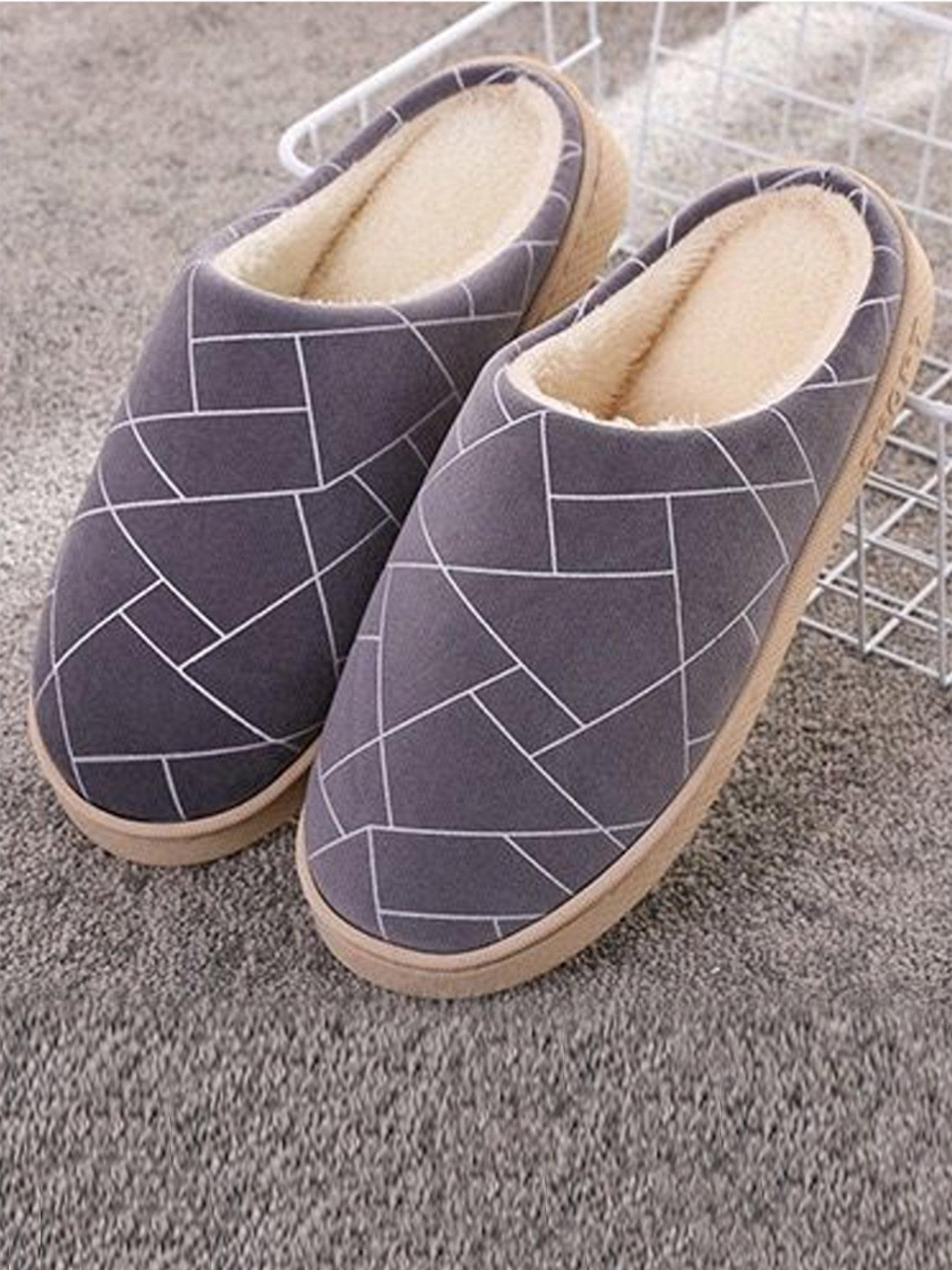 fuzzy slippers-nysl08-grey