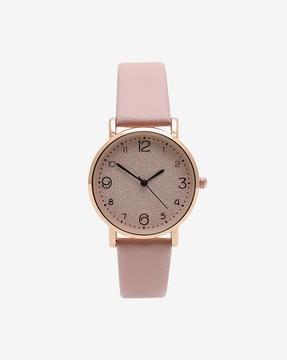 fw22-hswc1024 analogue watch with leather strap