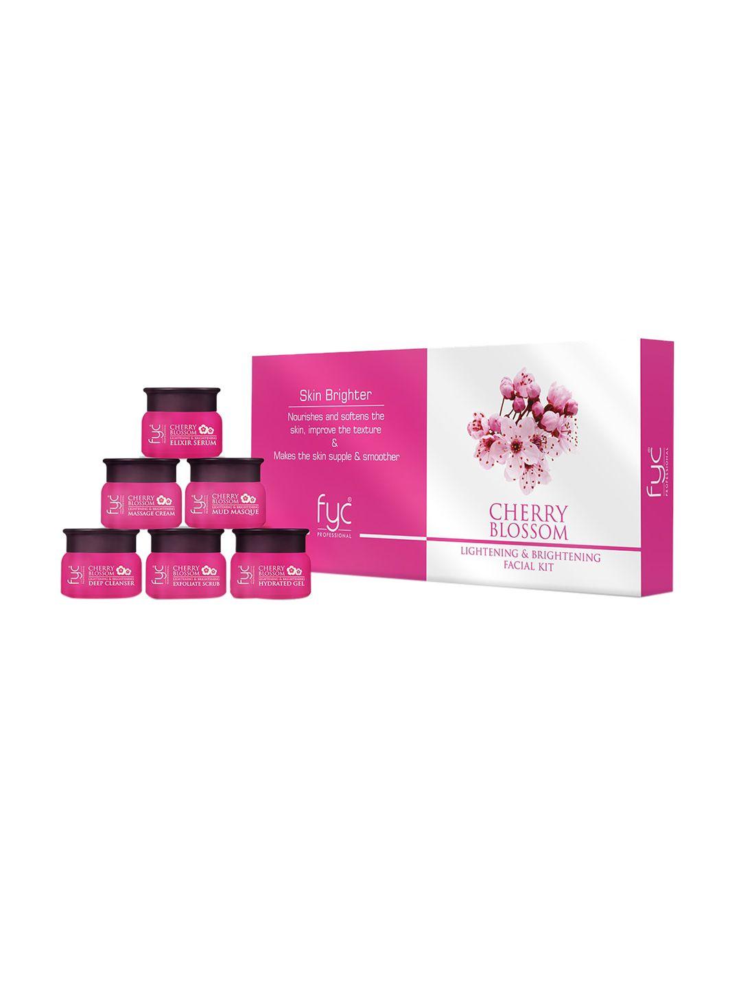 fyc professional cherry blossom lightening & brightening facial kit - 50 g each