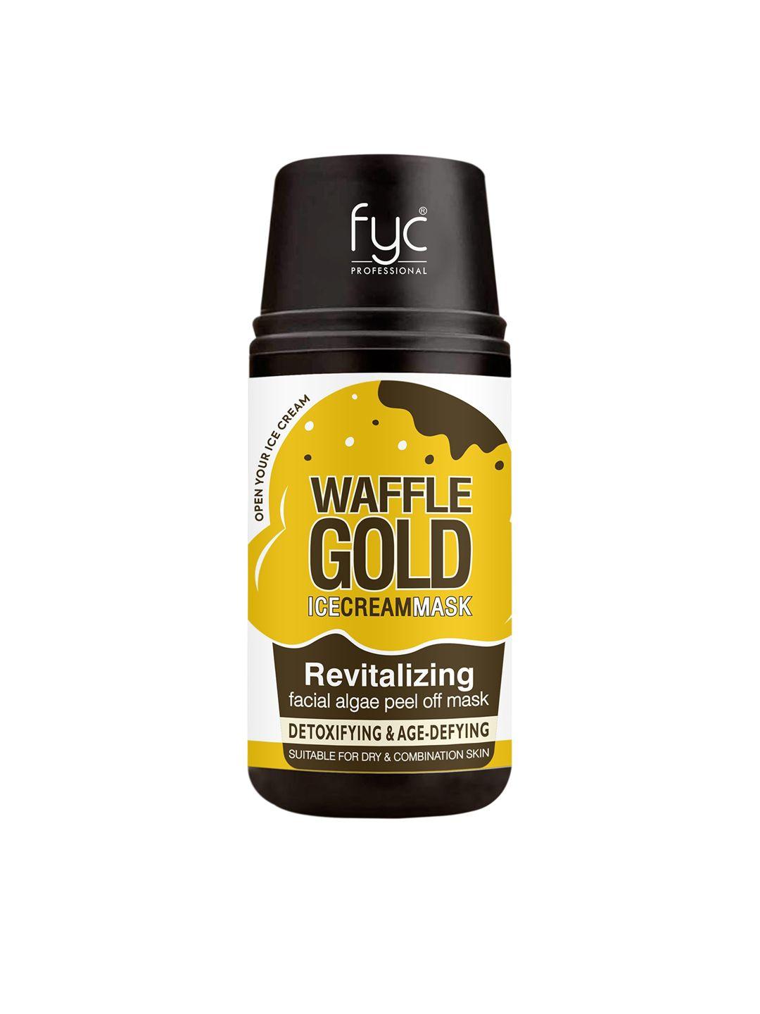 fyc professional waffle gold revitalizing ice cream peel-off mask - 200 ml