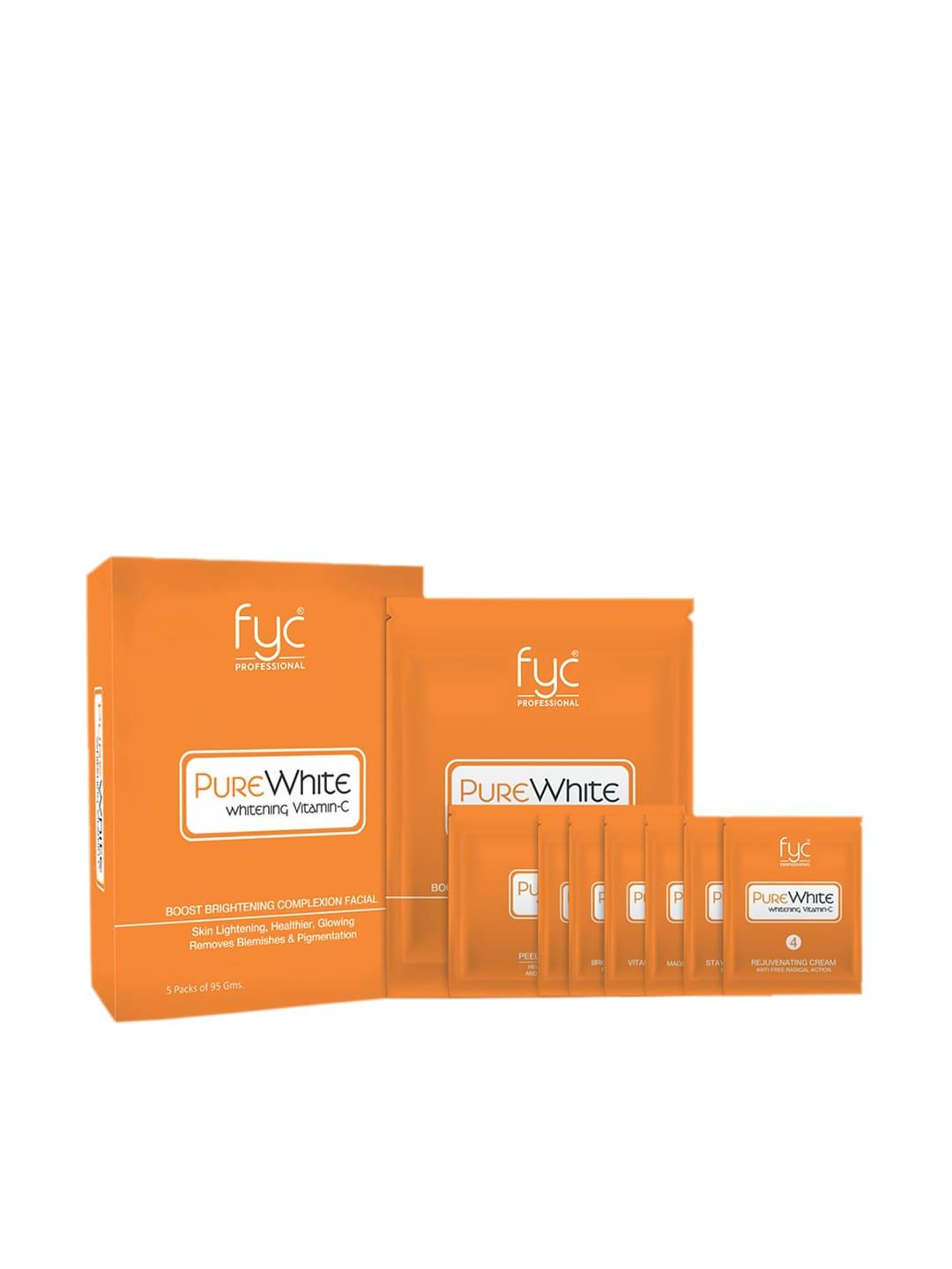 fyc professtional pure white whitening vitamin c facial kit - 95 g