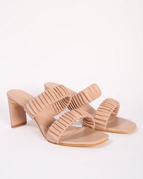 fyre women heeled sandals nude 3