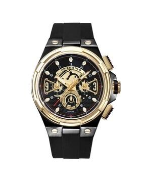 g 7016 bkg-bkgaj chronograph watch with silicone strap