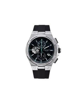 g 7312 s-bkcy aj chronograph watch with silicon strap