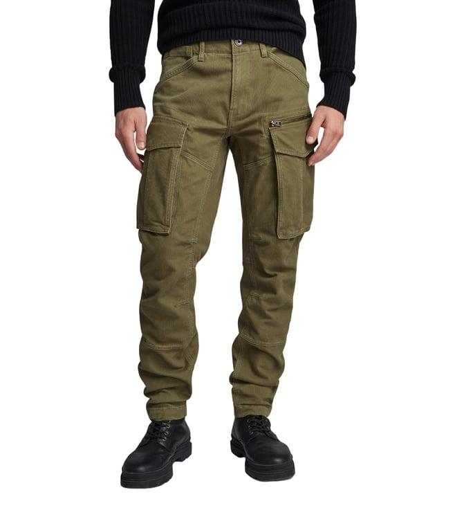 g-star raw dark olive tapered fit cargos