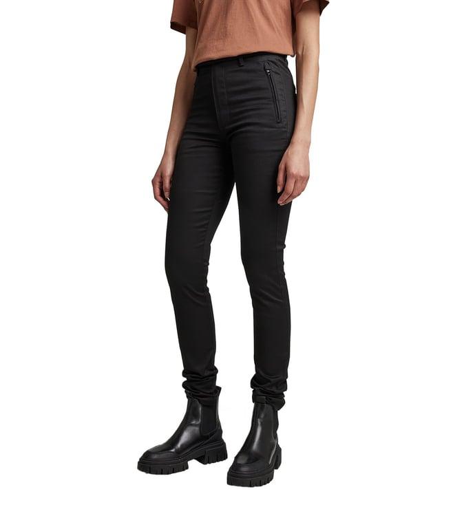 g-star raw skinny black high rise chinos