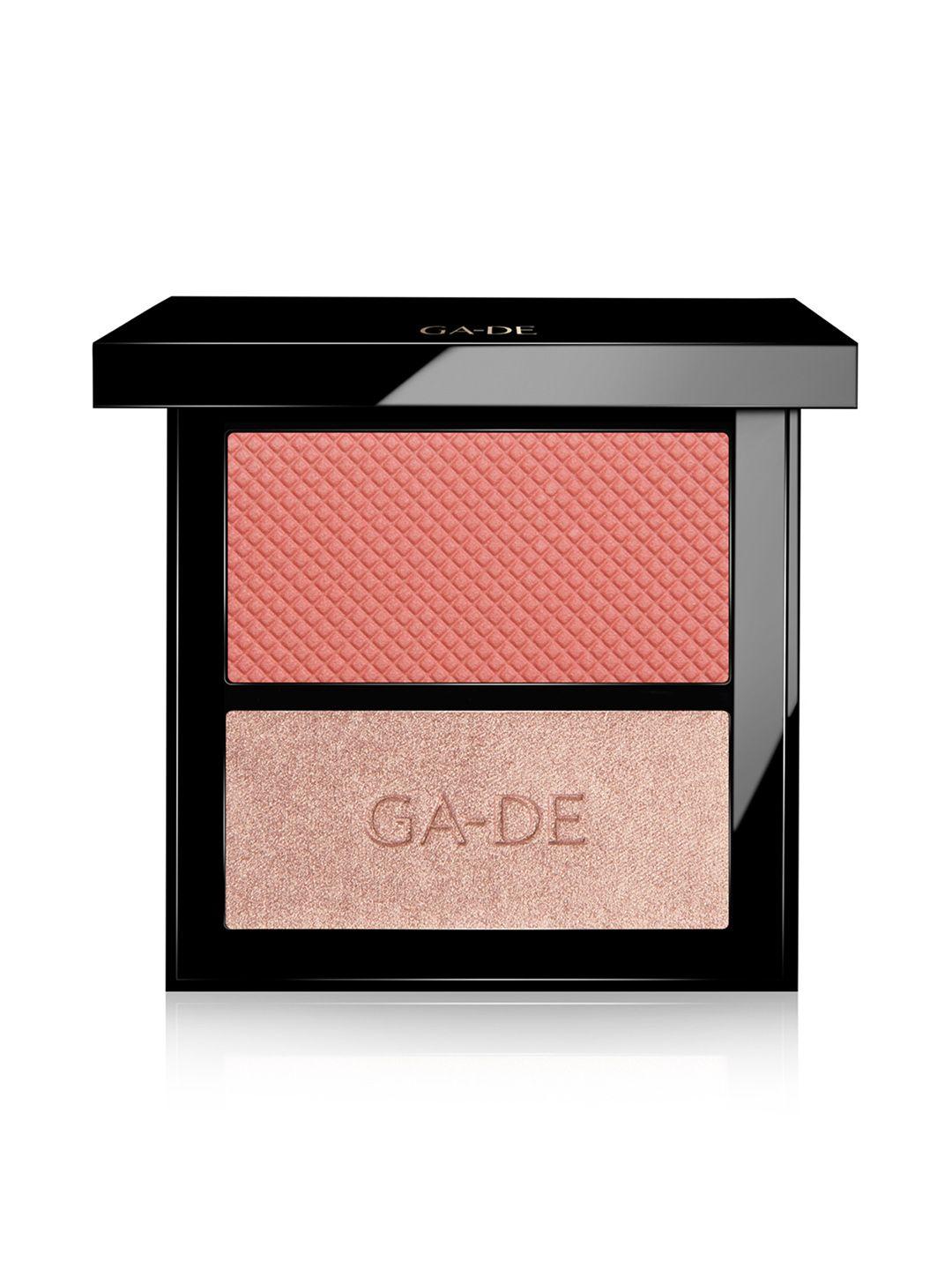 ga-de velveteen blush & shimmer duet 7.4 g - rose & glow 50