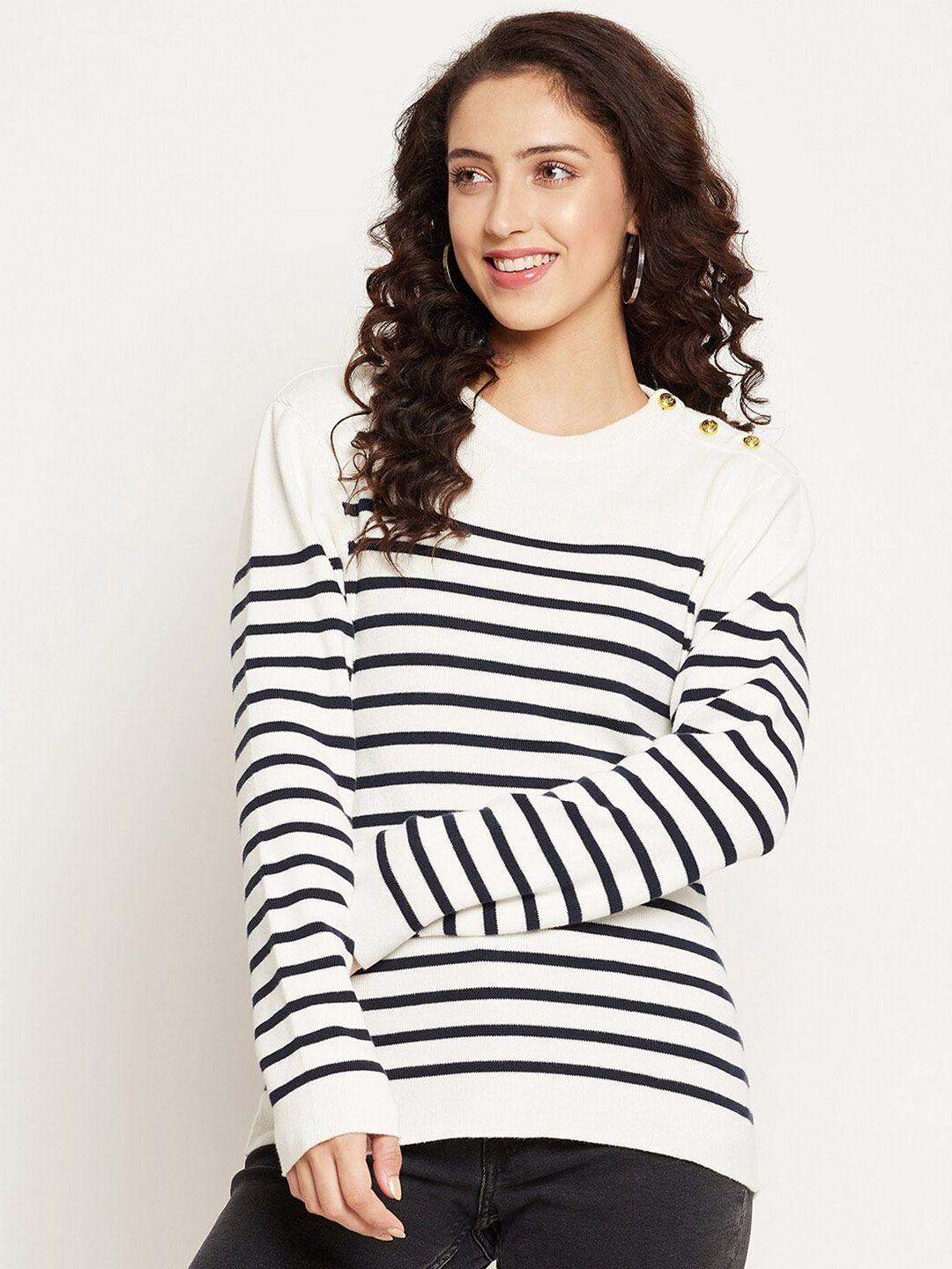 gabble & wolsh striped pure cotton pullover sweater