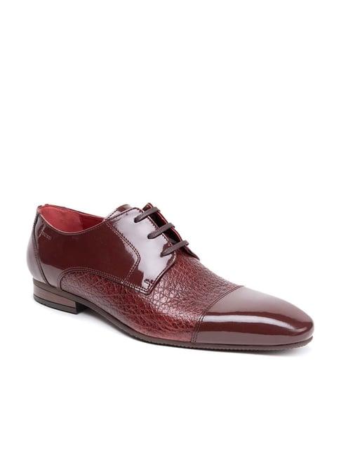 gabicci men's flare burgundy derby shoes
