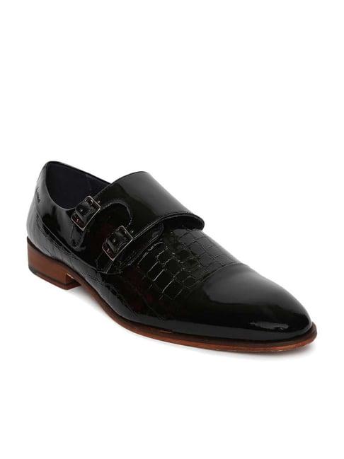 gabicci men's black monk shoes