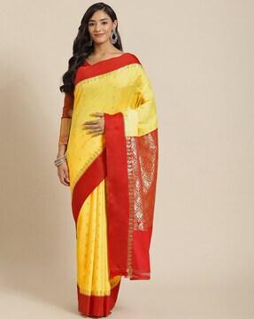 gadwal weave saree with blouse piece