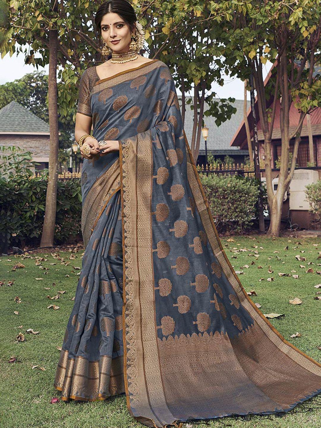 gajarai ethnic motifs woven design zari chanderi saree