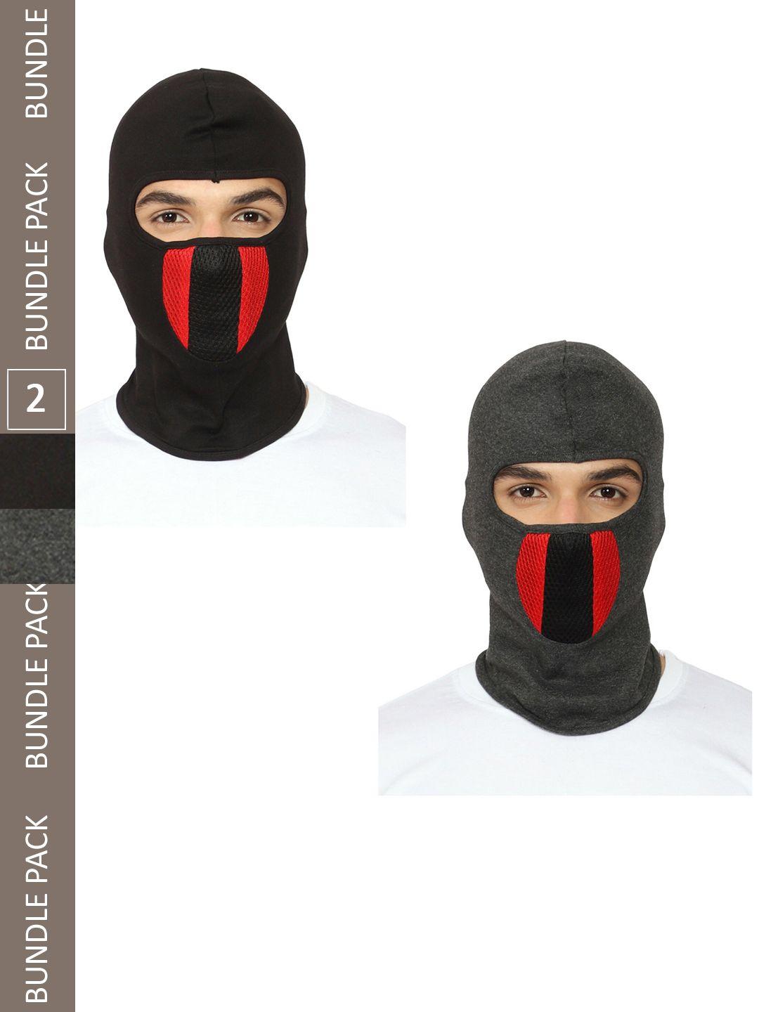 gajraj pack of 2 reusable balaclava face masks with air filter mesh