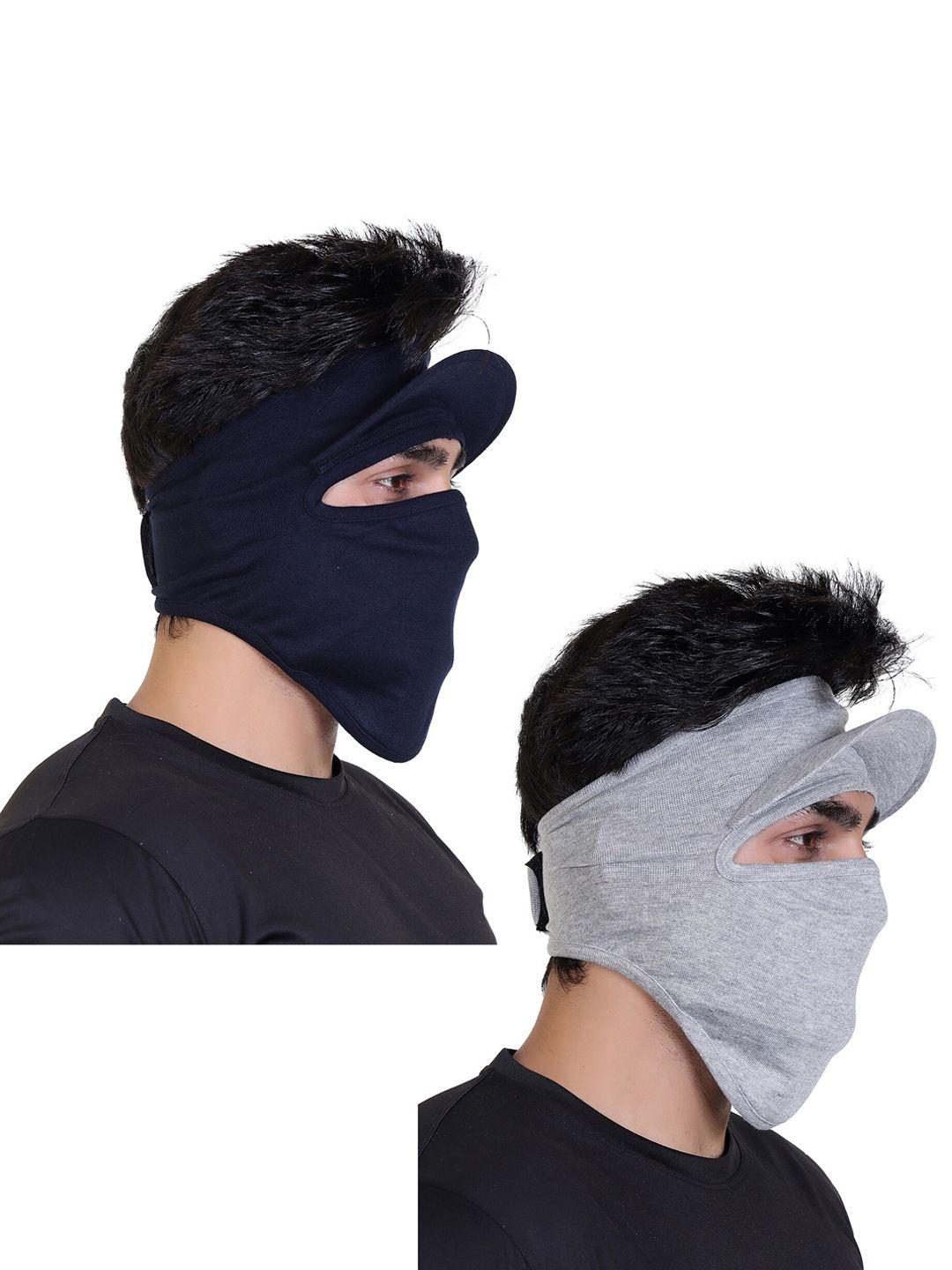 gajraj pack of 2 cotton full face masks with visor