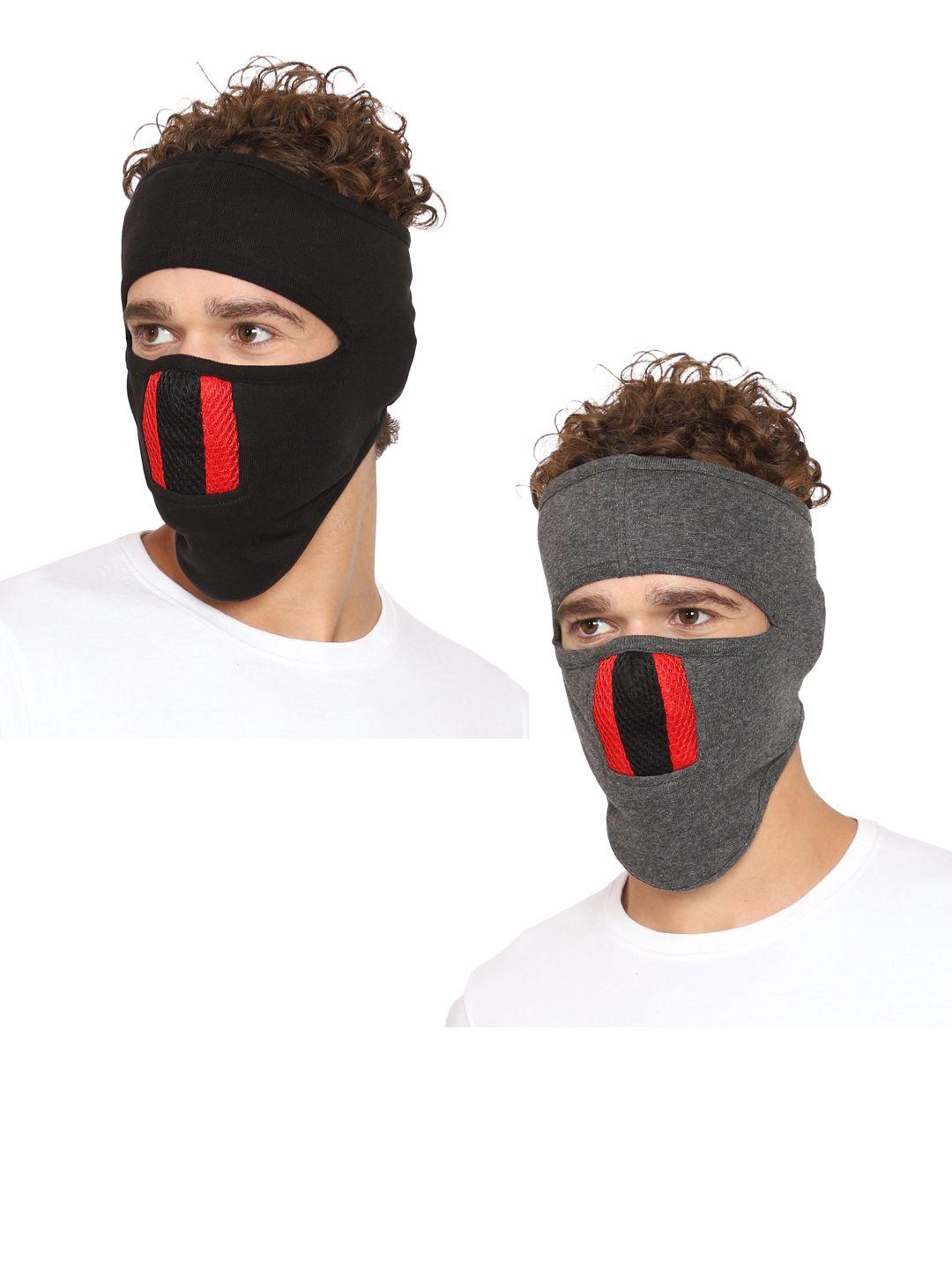 gajraj pack of 2 single-ply anti pollution full face mask with air filter mesh