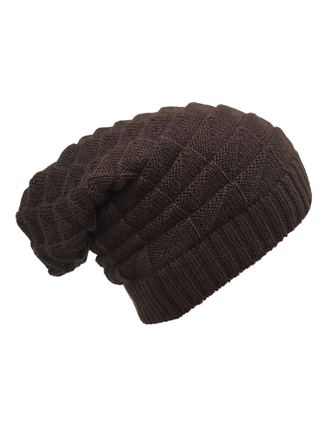 gajraj unisex coffee brown beanie