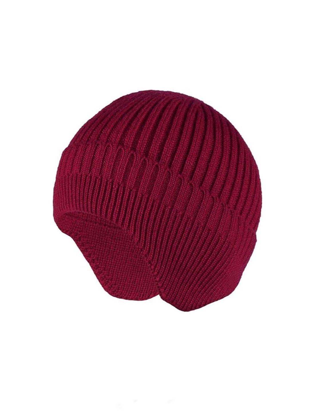 gajraj unisex woolen knitted earflap cap