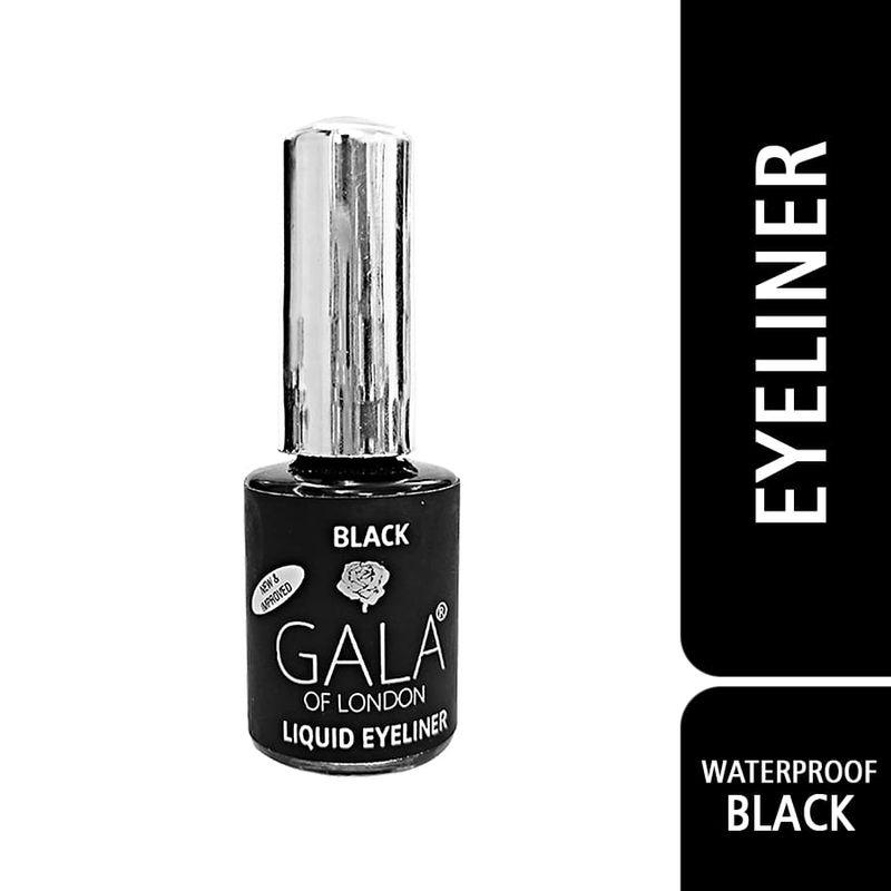 gala of london water proof liquid eyeliner - black