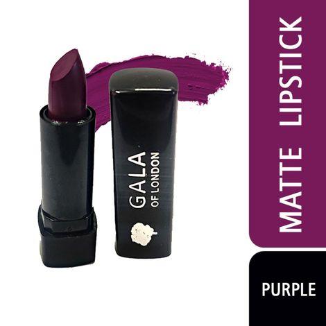 gala of london mini matte lipstick - 10 purple, 1.2gm