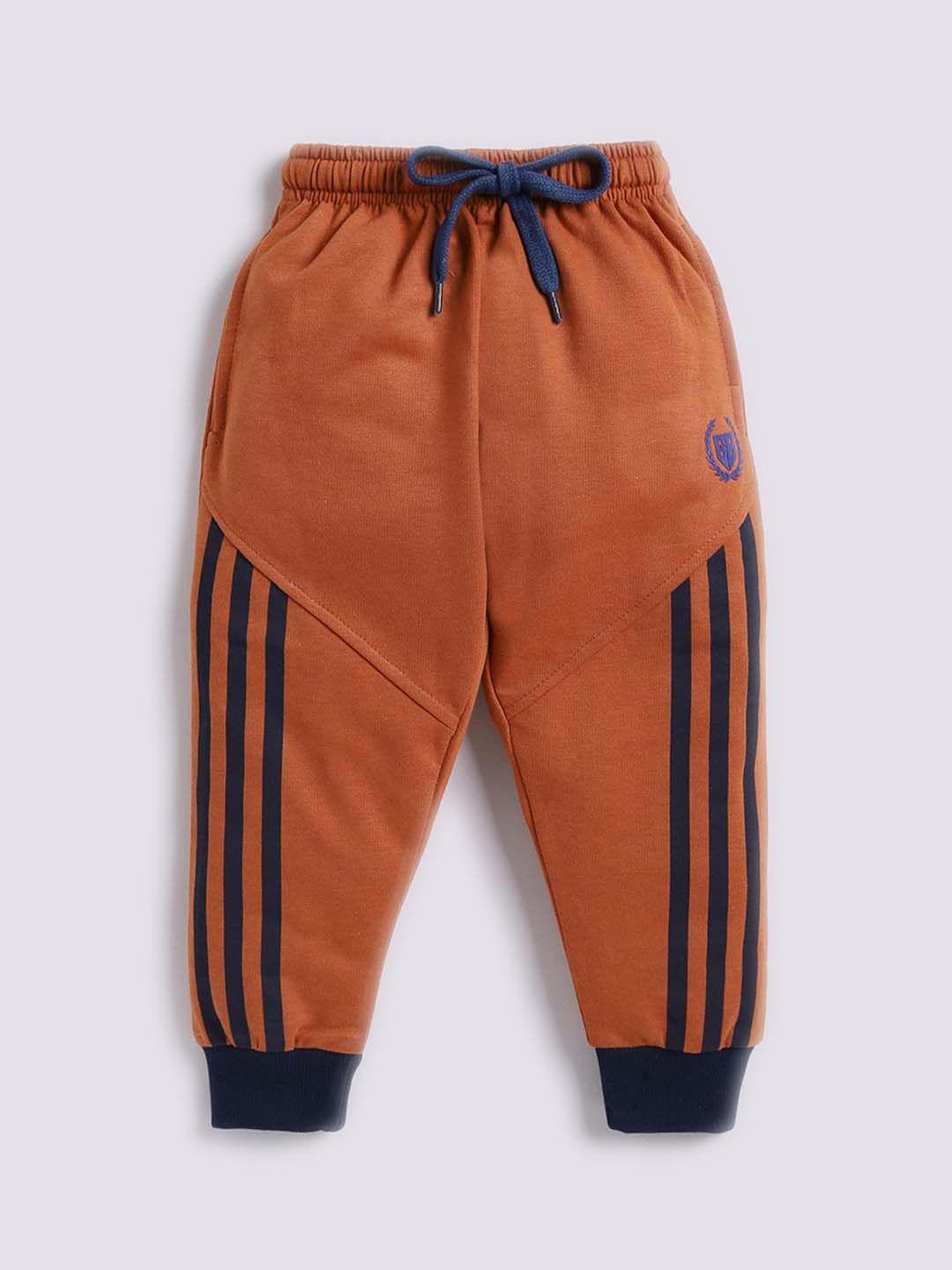 game begins boys striped relaxed fit cotton joggers