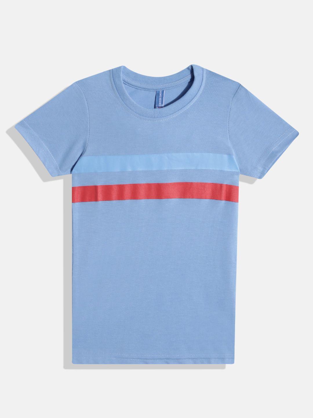 game begins by eteenz boys striped premium cotton t-shirt