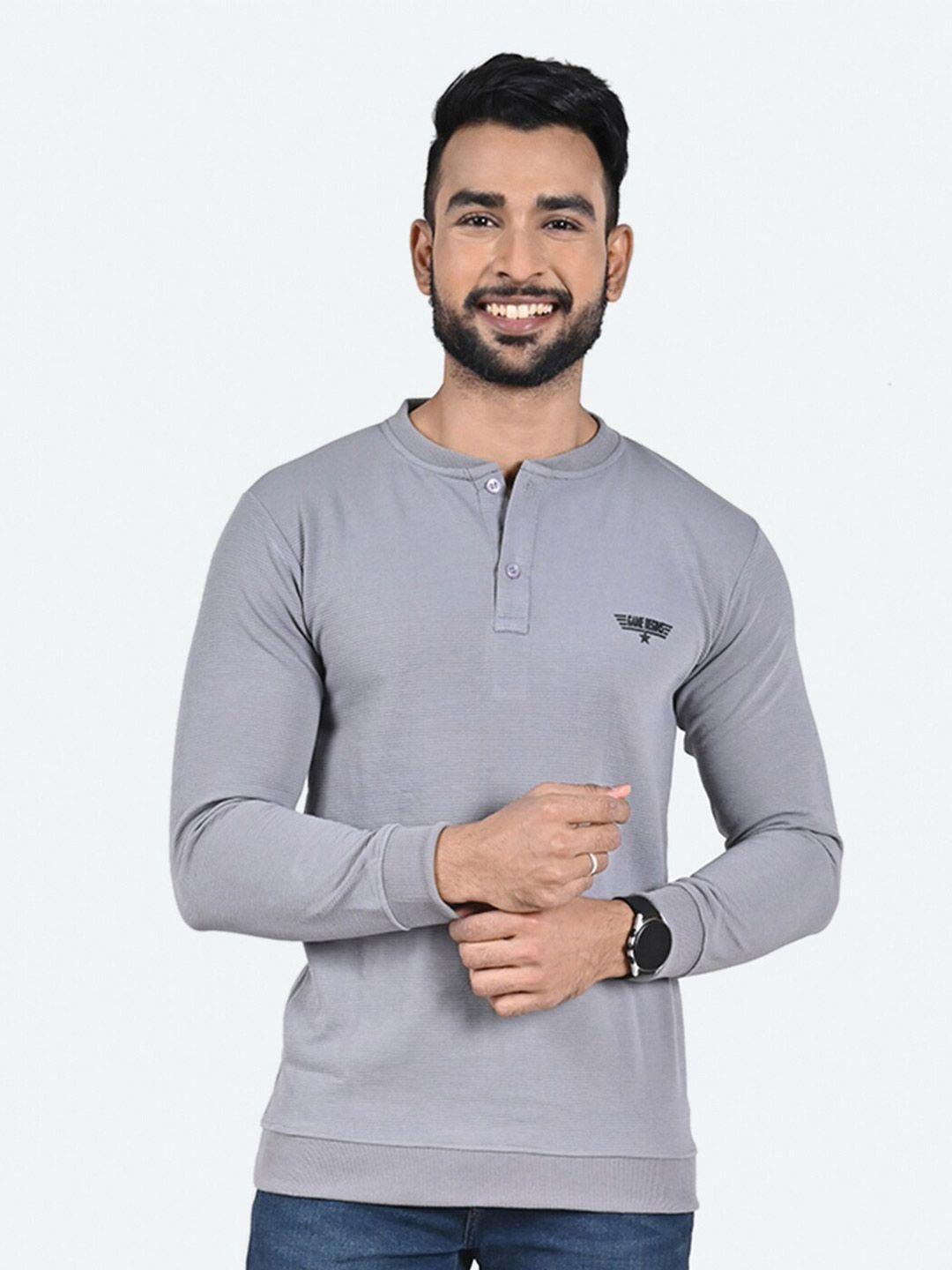 game begins cotton henley neck t-shirt