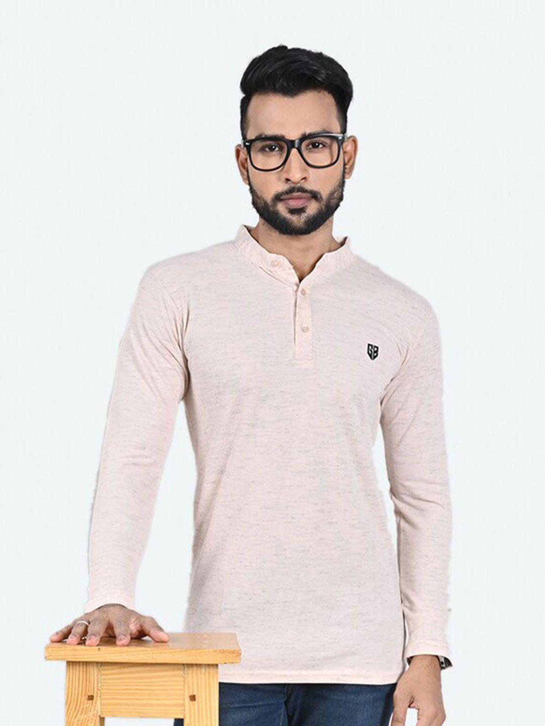 game begins henley neck pure cotton t-shirt